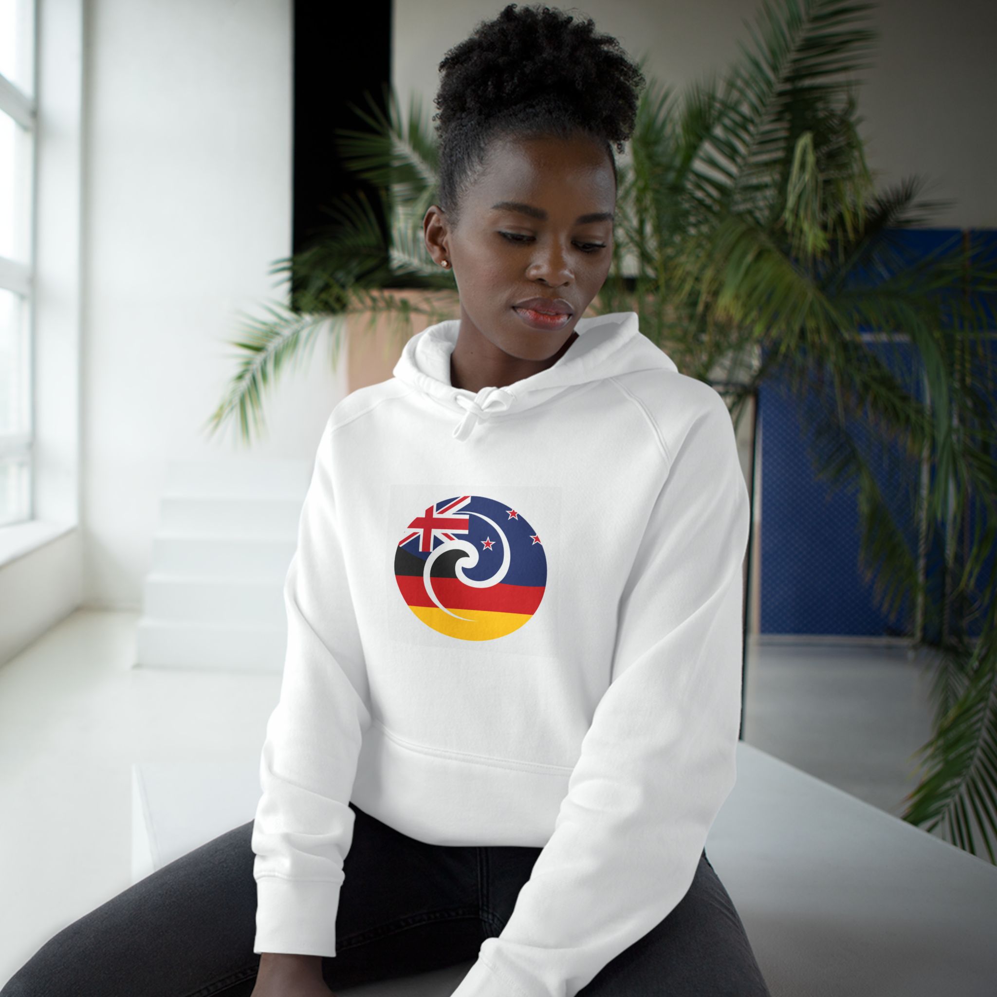 New Zealand-Germany Koru Flag Hoodie Pullover - Image 4