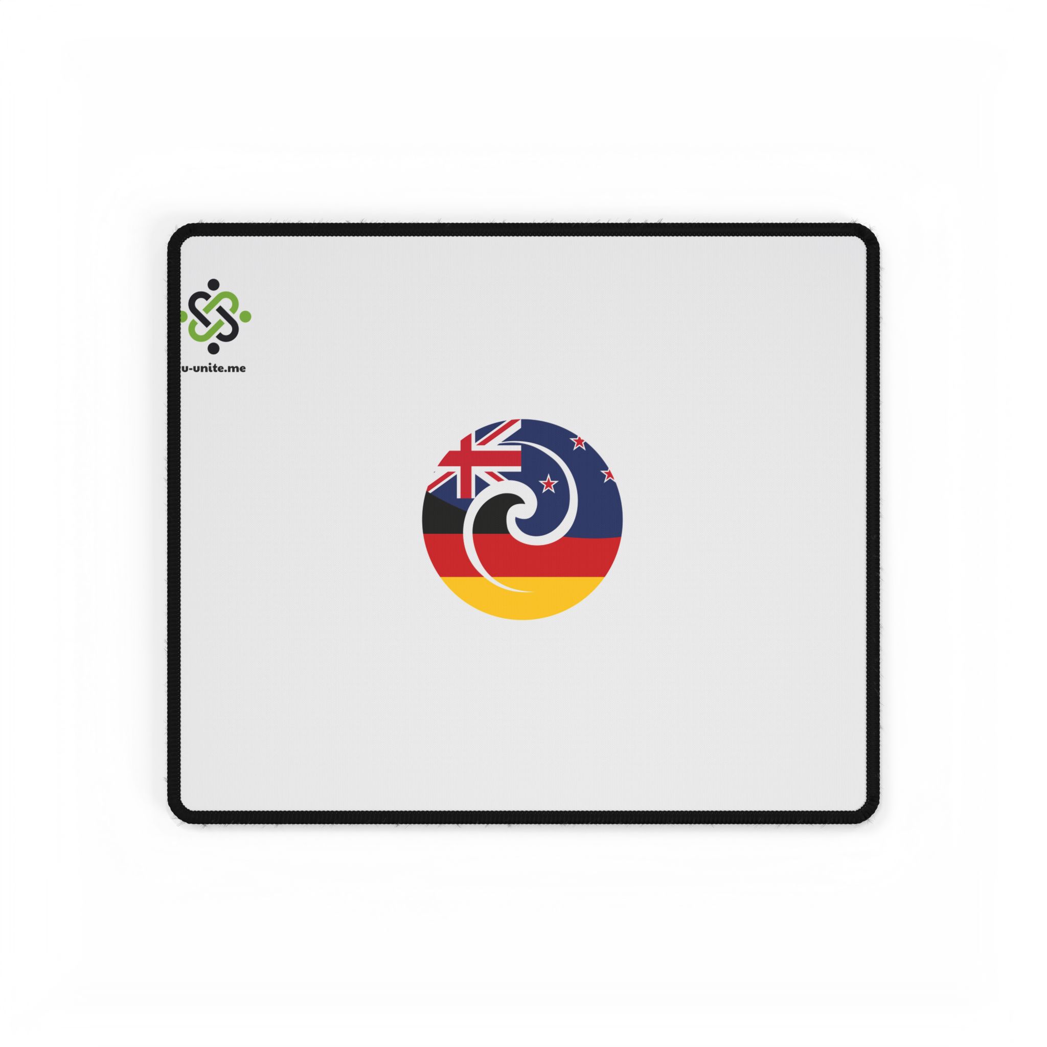 New Zealand-Germany Koru Flag Mouse Pad - Image 5
