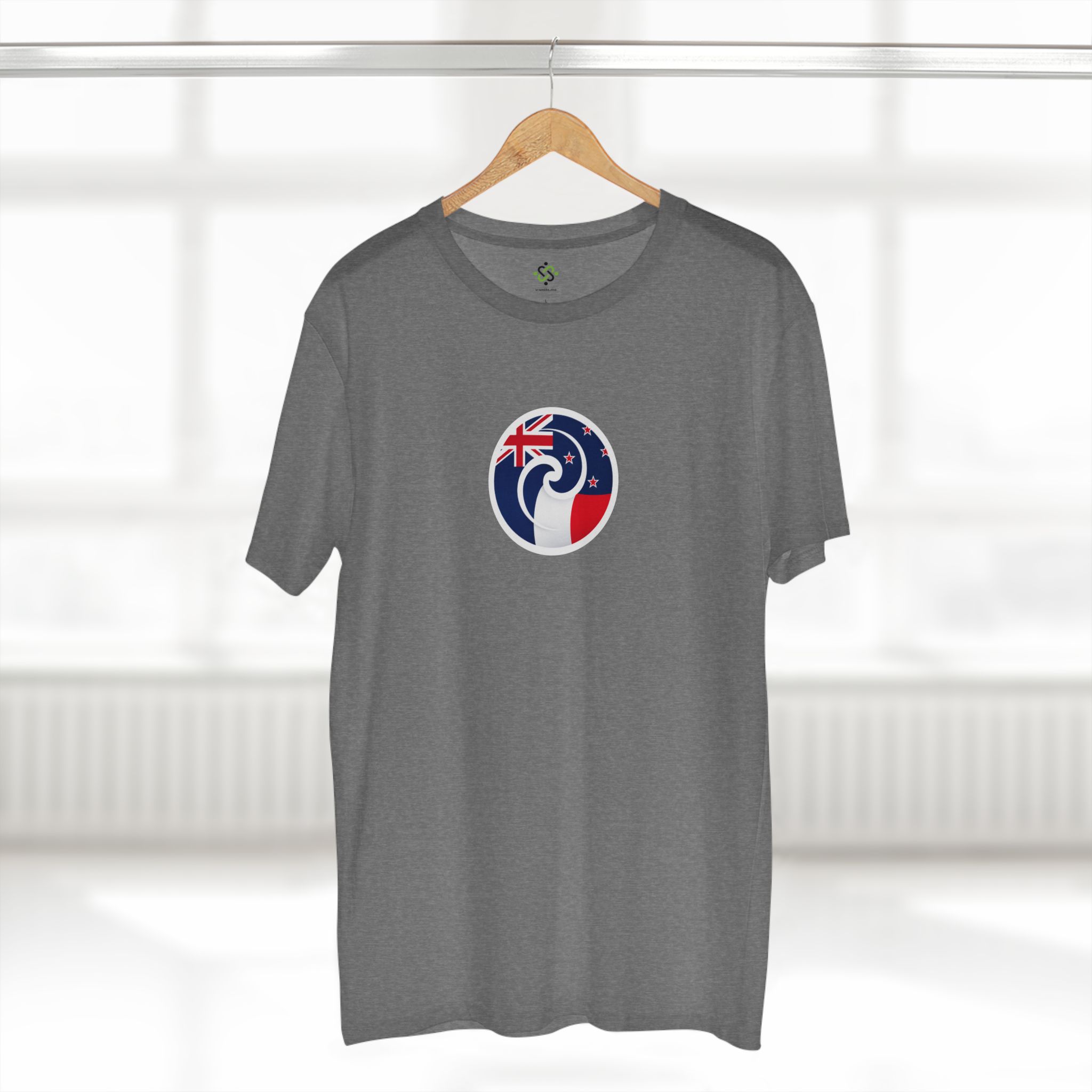 New Zealand-France Koru Flag T-Shirt - Image 4