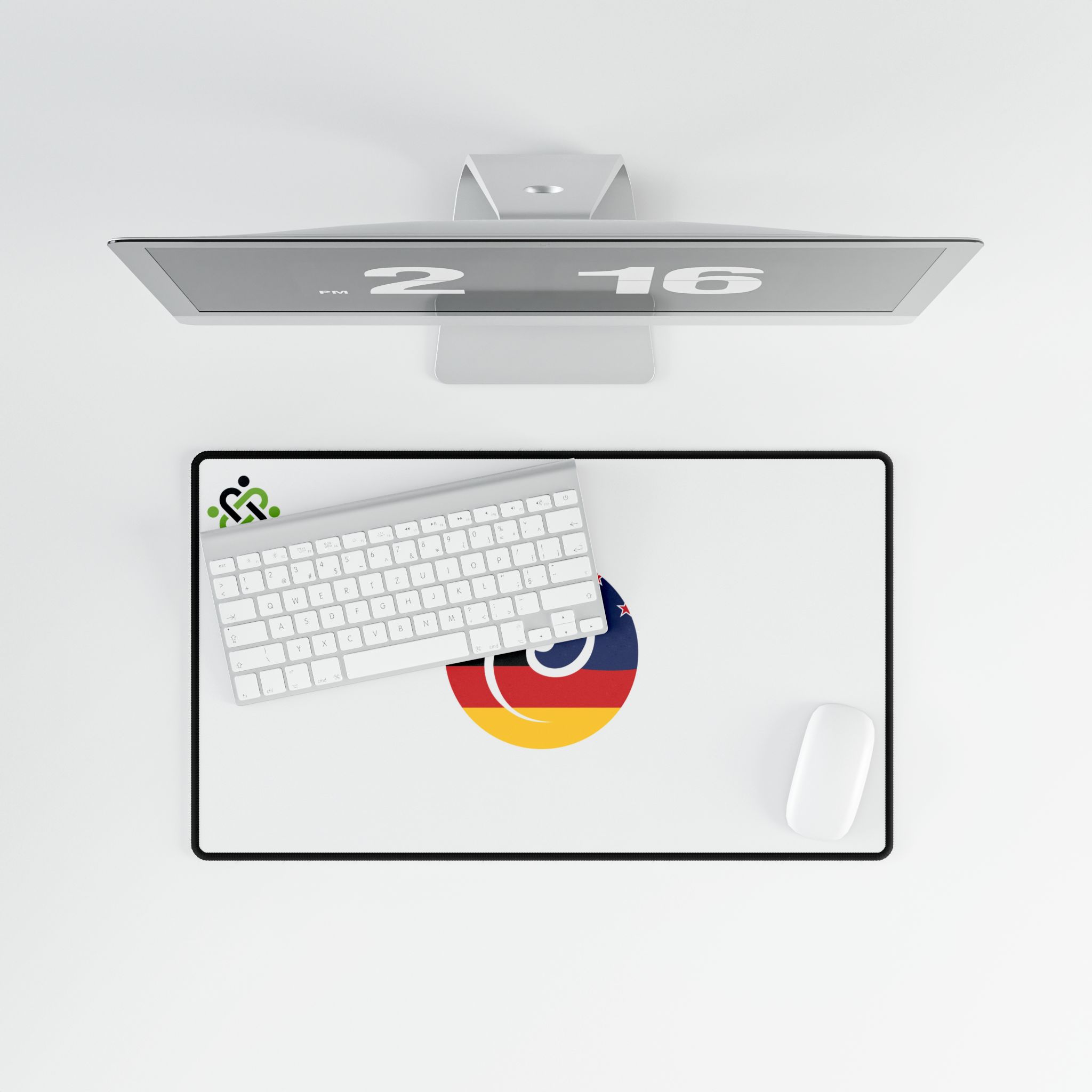 New Zealand-Germany Koru Flag Mouse Pad - Image 12