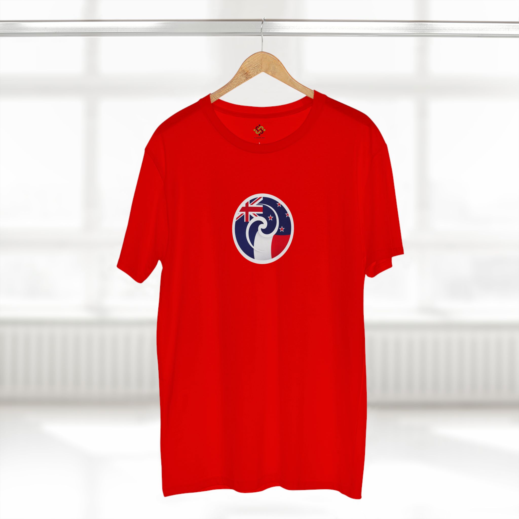 New Zealand-France Koru Flag T-Shirt - Image 12