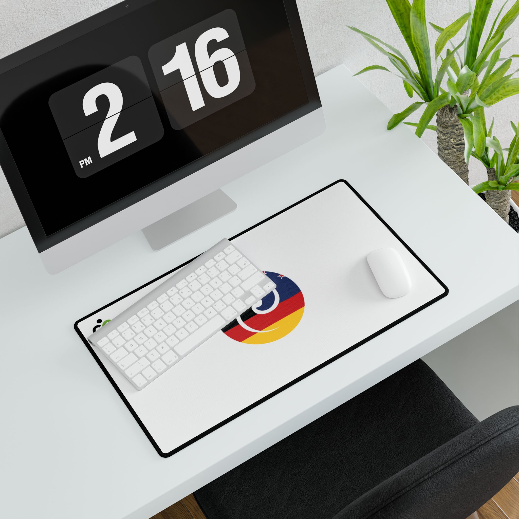 New Zealand-Germany Koru Flag Mouse Pad - Image 11