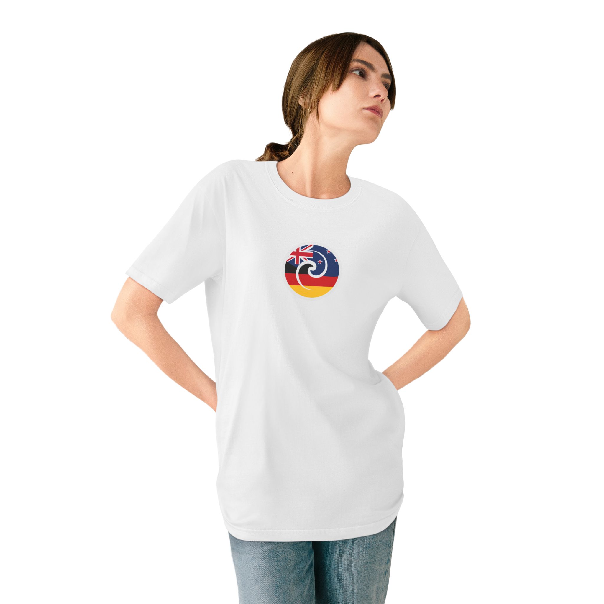 New Zealand-Germany Koru Flag T-Shirt - Image 3