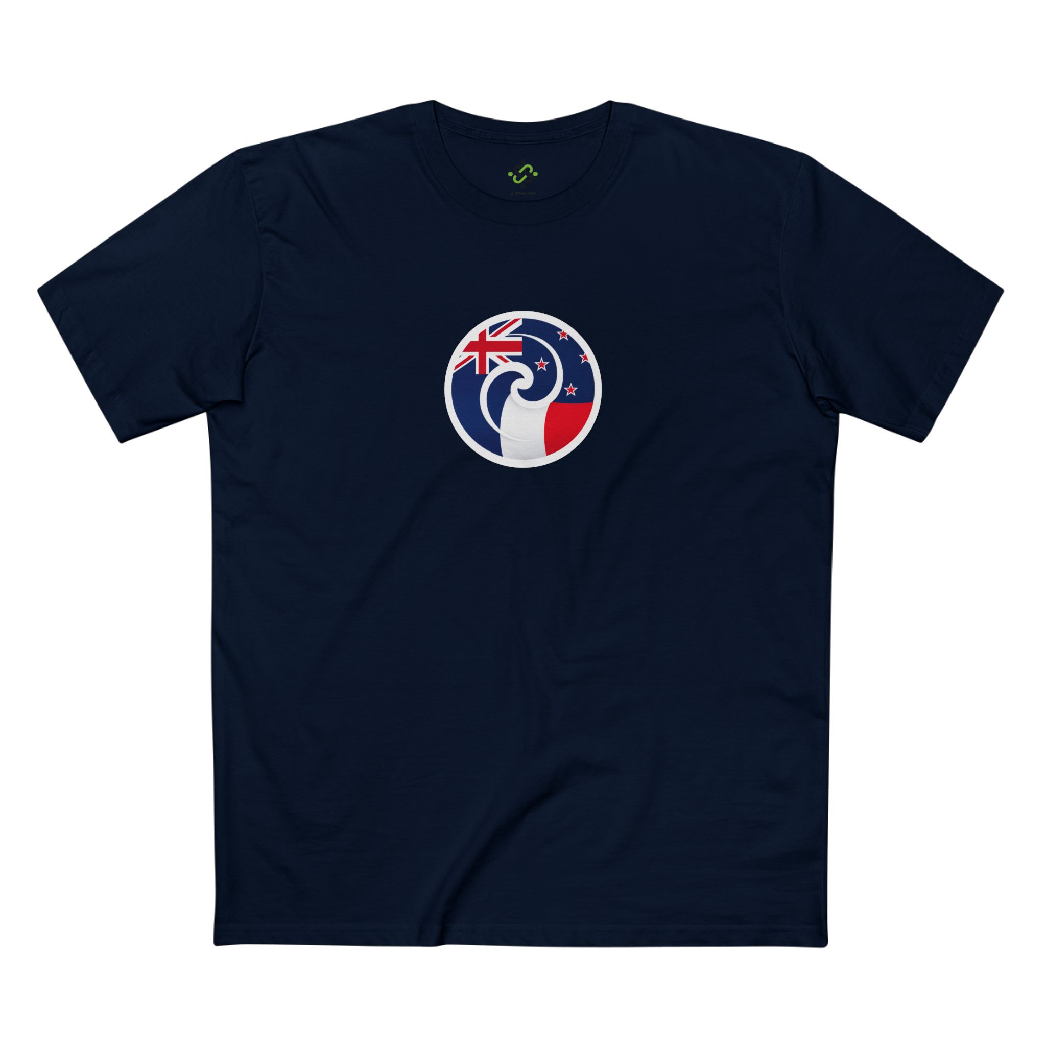 New Zealand-France Koru Flag T-Shirt - Image 17
