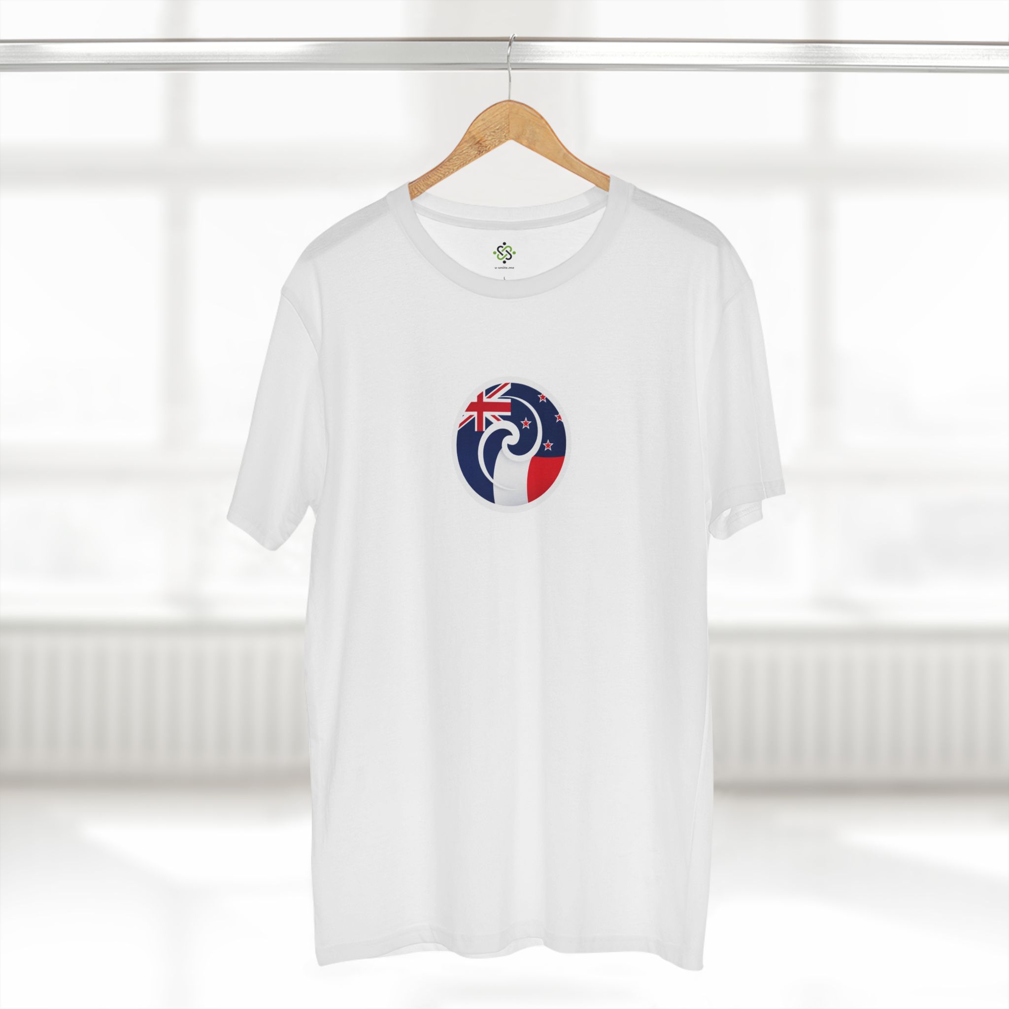 New Zealand-France Koru Flag T-Shirt - Image 8